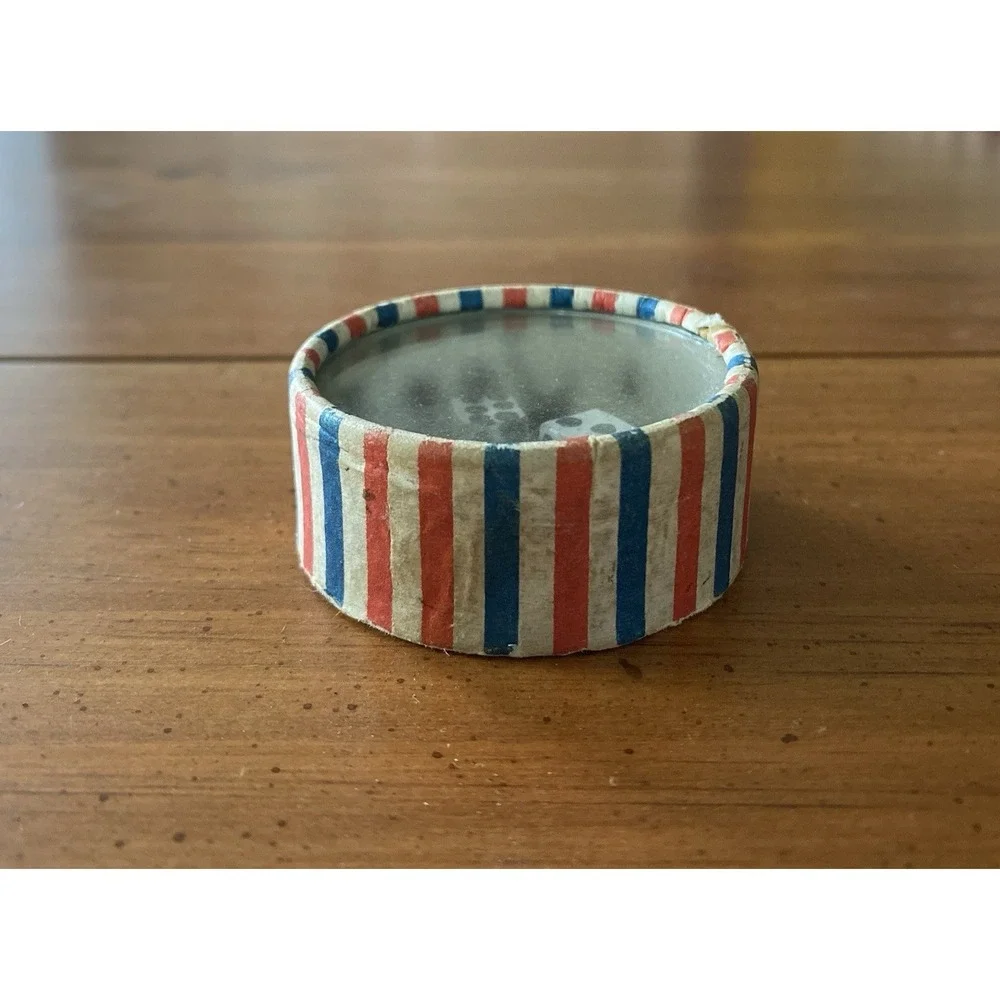 Very Old Vintage Antique Japan Paper Dexterity Dice Box Toy  Americana Primitive
